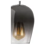 Rábalux 5252 Petunia Beltéri Függeszték króm-füstszínű üveg E27 1x MAX 60, IP20