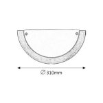 Rábalux 5263 Ufo Beltéri Fali lámpa bronz-fehér E27 1x MAX 60, IP20