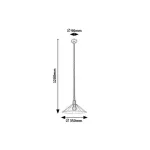 Rábalux 5271 Daryl Függeszték fekete-fekete E27 1x MAX 40, IP20