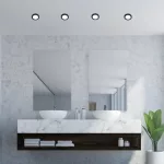 Rábalux 5274 Coco Ráépíthető és Beépíthető lámpa fekete-fehér LED 3, IP44