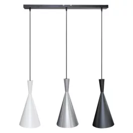   Rábalux 5312 Trincola Beltéri Függeszték fekete-fehér, ezüst, fekete E27 3x MAX 40, IP20
