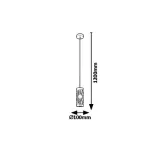 Rábalux 5338 Oberon Beltéri Függeszték barna-borostyán E14 1x MAX 40, IP20