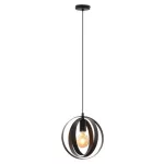 Rábalux 5360 Cortado Beltéri Függeszték fekete-fekete E27 1x MAX 40, IP20