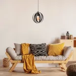 Rábalux 5360 Cortado Beltéri Függeszték fekete-fekete E27 1x MAX 40, IP20
