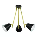 Rábalux 5376 Alder Beltéri Függeszték fekete-fekete E14 3x MAX 40, IP20