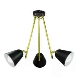   Rábalux 5376 Alder Beltéri Függeszték fekete-fekete E14 3x MAX 40, IP20