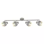 Rábalux 5382 Basil Beltéri Spotlámpa szatin króm-ezüsttölgy E14 4X MAX 10, IP20