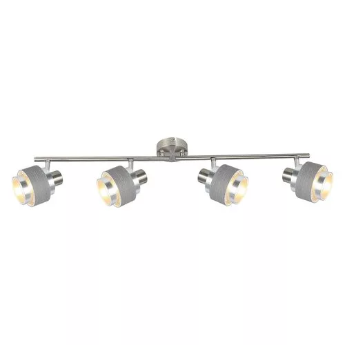 Rábalux 5382 Basil Beltéri Spotlámpa szatin króm-ezüsttölgy E14 4X MAX 10, IP20