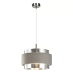 Rábalux 5383 Basil Beltéri Függeszték szatin króm-ezüsttölgy E27 1x MAX 40, IP20