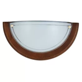   Rábalux 5407 Ufo Beltéri Fali lámpa tölgy-opál üveg E27 1x MAX 60, IP20