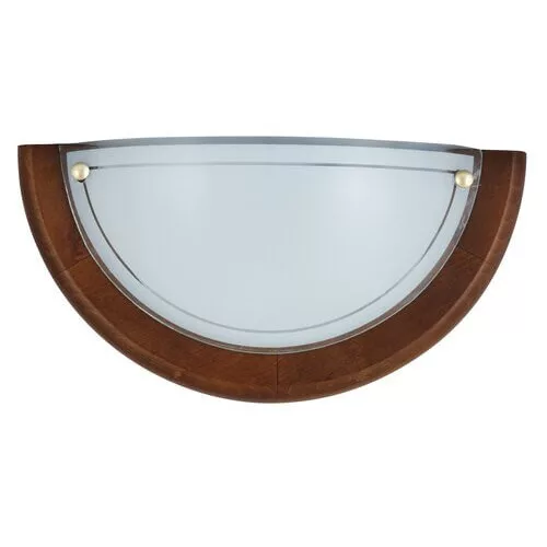 Rábalux 5407 Ufo Beltéri Fali lámpa tölgy-opál üveg E27 1x MAX 60, IP20