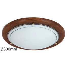   Rábalux 5417 Ufo Beltéri Mennyezeti lámpa tölgy-opál üveg E27 1x MAX 60, IP20
