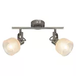 Rábalux 5438 Francis Beltéri lámpa, Spotlámpa, szatin króm-átlátszó E14E14 2X MAX 28, IP20