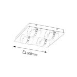 Rábalux 5492 Tony Beltéri Fürdőszobai lámpa króm-opál üveg LED 4x 5, IP44
