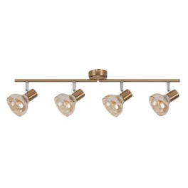   Rábalux 5550 Holly Beltéri Spotlámpa antik arany-borostyán E14 4x MAX 40, IP20