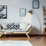Rábalux 5592 Otto Beltéri Állólámpa matt fekete-arany fólia E27 1x MAX 60, IP20