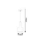 Rábalux 5601 Elliot Beltéri Függeszték fehér-fehér E14 1x MAX 25, IP20