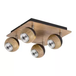   Rábalux 5616 Arthur Beltéri Spotlámpa tölgy-tölgy GU10 4x MAX 35, IP20