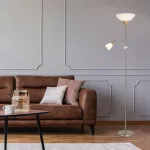 Rábalux 5739 Diana Beltéri Állólámpa szatin króm-opál üveg E27 G45 1X MAX 40 + E14 1X MAX 40, IP20