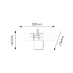 Rábalux 5746 Betty Beltéri Fürdőszobai lámpa bronz-fehér LED 2x 4, IP44