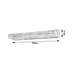 Rábalux 5787 Abbey Beltéri Fürdőszobai lámpa króm- LED 2X5, IP44