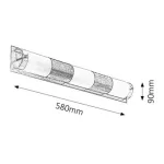 Rábalux 5809 Periodic Beltéri Fali lámpa króm-átlátszó E14 3x MAX 40, IP20
