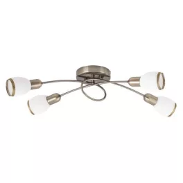   Rábalux 5973 Elite Beltéri Mennyezeti lámpa bronz-fehér E14 4x MAX 40, IP20