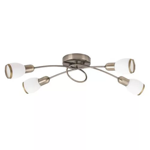 Rábalux 5973 Elite Beltéri Mennyezeti lámpa bronz-fehér E14 4x MAX 40, IP20