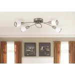 Rábalux 5973 Elite Beltéri Mennyezeti lámpa bronz-fehér E14 4x MAX 40, IP20