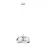 Rábalux 6049 Ginger Beltéri Függeszték ezüst-fehér E14 1x MAX 40, IP20