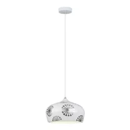   Rábalux 6049 Ginger Beltéri Függeszték ezüst-fehér E14 1x MAX 40, IP20