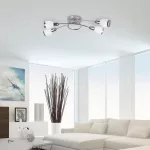 Rábalux 6063 Elite Beltéri Mennyezeti lámpa króm-fehér E14 4x MAX 40, IP20
