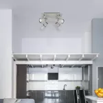 Rábalux 6128 Merkur Beltéri Spotlámpa ezüst tölgy-króm GU10 4x MAX 50, IP20