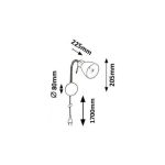 Rábalux 6320 Soma Beltéri Spotlámpa bronz-fehér E14 1x MAX 40, IP20