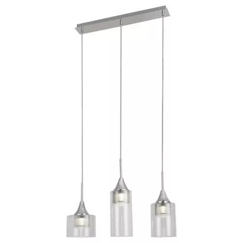 Rábalux 6350 Candice Beltéri Függeszték króm-átlátszó LED 15, IP20