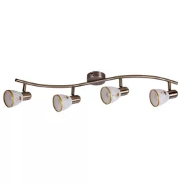   Rábalux 6359 Art flower Beltéri Spotlámpa bronz-fehér mintás E14 4x MAX 40, IP20