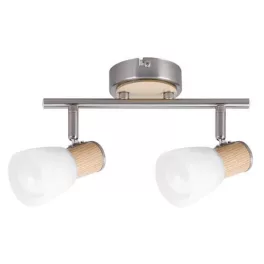   Rábalux 6487 Gavin Beltéri Spotlámpa szatin króm-fehér E14 2x MAX 40, IP20