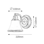 Rábalux 6545 Grando Beltéri Spotlámpa bronz-fehér E14 R50 1x MAX 40, IP20