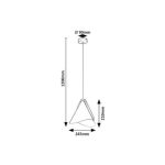 Rábalux 6649 Neva Beltéri Függeszték szürke-szürke E27 1x MAX 60, IP20