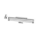 Rábalux 6750 Paula Beltéri Fali lámpa króm-átlátszó LED 18, IP20