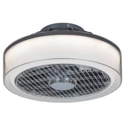   Rábalux 6857 Dalfon Beltéri Mennyezeti ventilátoros lámpa szürke-átlátszó LED 30, IP20
