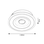 Rábalux 6959 Taneli Beltéri Fali lámpa fehér-fehér LED 20, IP20