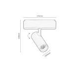 Rábalux RBL70103 LiTrack Spot01W Sínrendszer Sínes spotok fekete, átlátszó LED 6 IP20