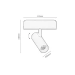 Rábalux RBL70104 LiTrack Spot04W Sínrendszer Sínes spotok fekete, átlátszó LED 10 IP20