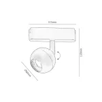Rábalux RBL70119 LiTrack Spot08N Sínrendszer Sínes spotok fekete, fehér LED 5 IP20