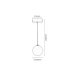 Rábalux RBL70120 LiTrack Pend.02N Sínrendszer Sínes függesztékek fekete, fehér LED 5 IP20