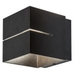 Rábalux 7017 Kaunas Beltéri Fali lámpa matt fekete- G9 1x MAX 10, IP20