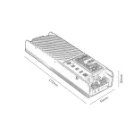 Rábalux RBL70206 LiTrack Driv.100 Sínrendszer Meghajtó fekete