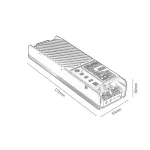 Rábalux RBL70206 LiTrack Driv.100 Sínrendszer Meghajtó fekete