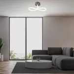 Rábalux 71008 Irelia Mennyezeti lámpa szatin króm-fehér LED 23, IP20